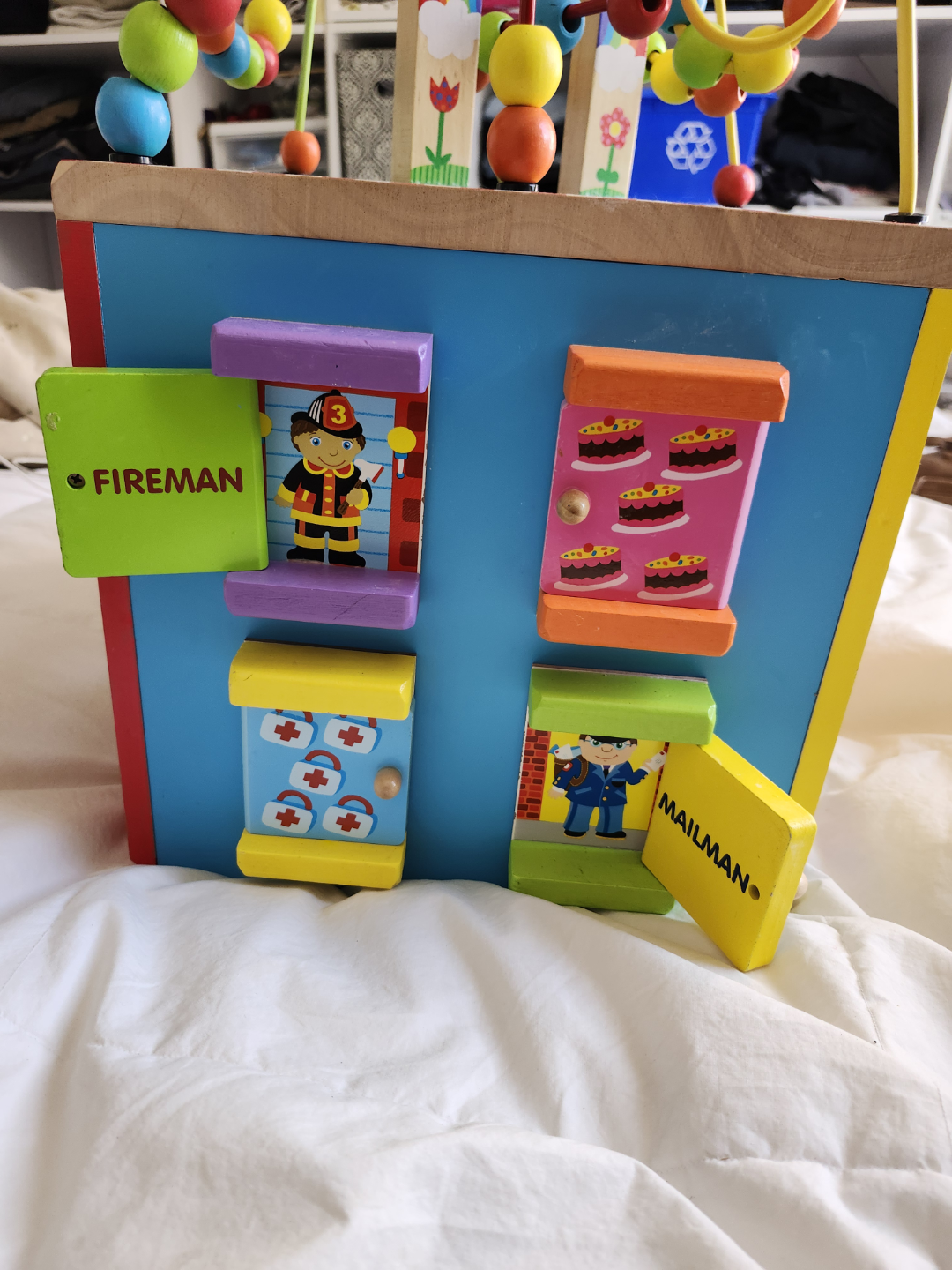 Busy Town Wooden Activity Cube Toy - photo 2