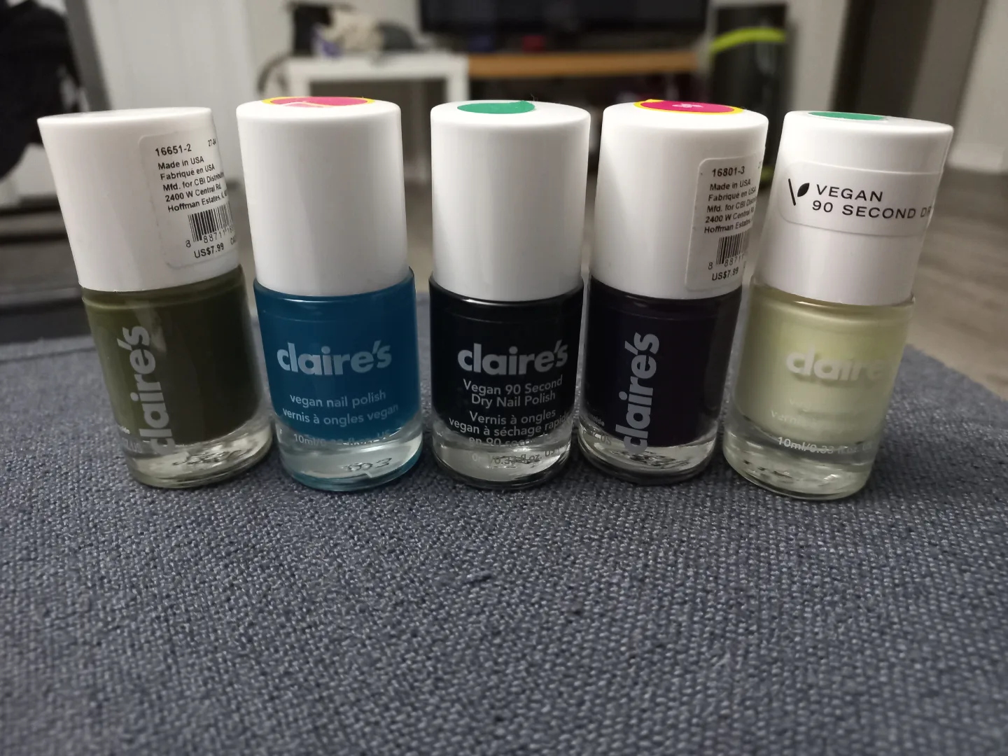 Five Claire's Vegan Nail Polishes thumbnail