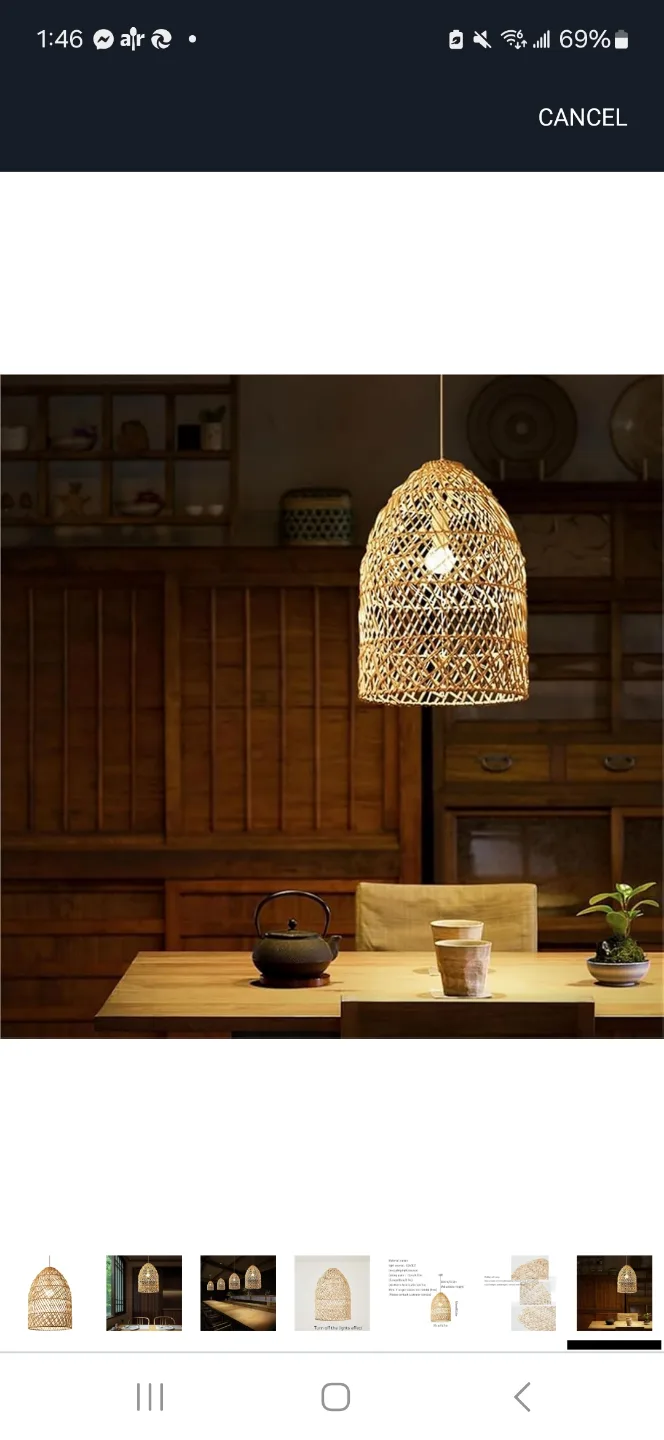 Rattan Pendant Light Fixture image indicator(3)