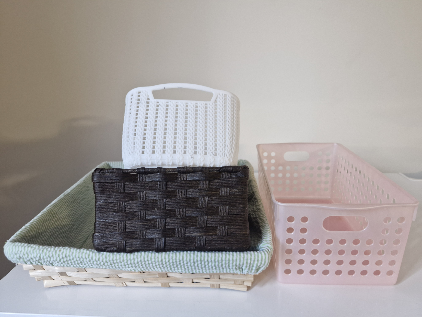 Three Storage Baskets