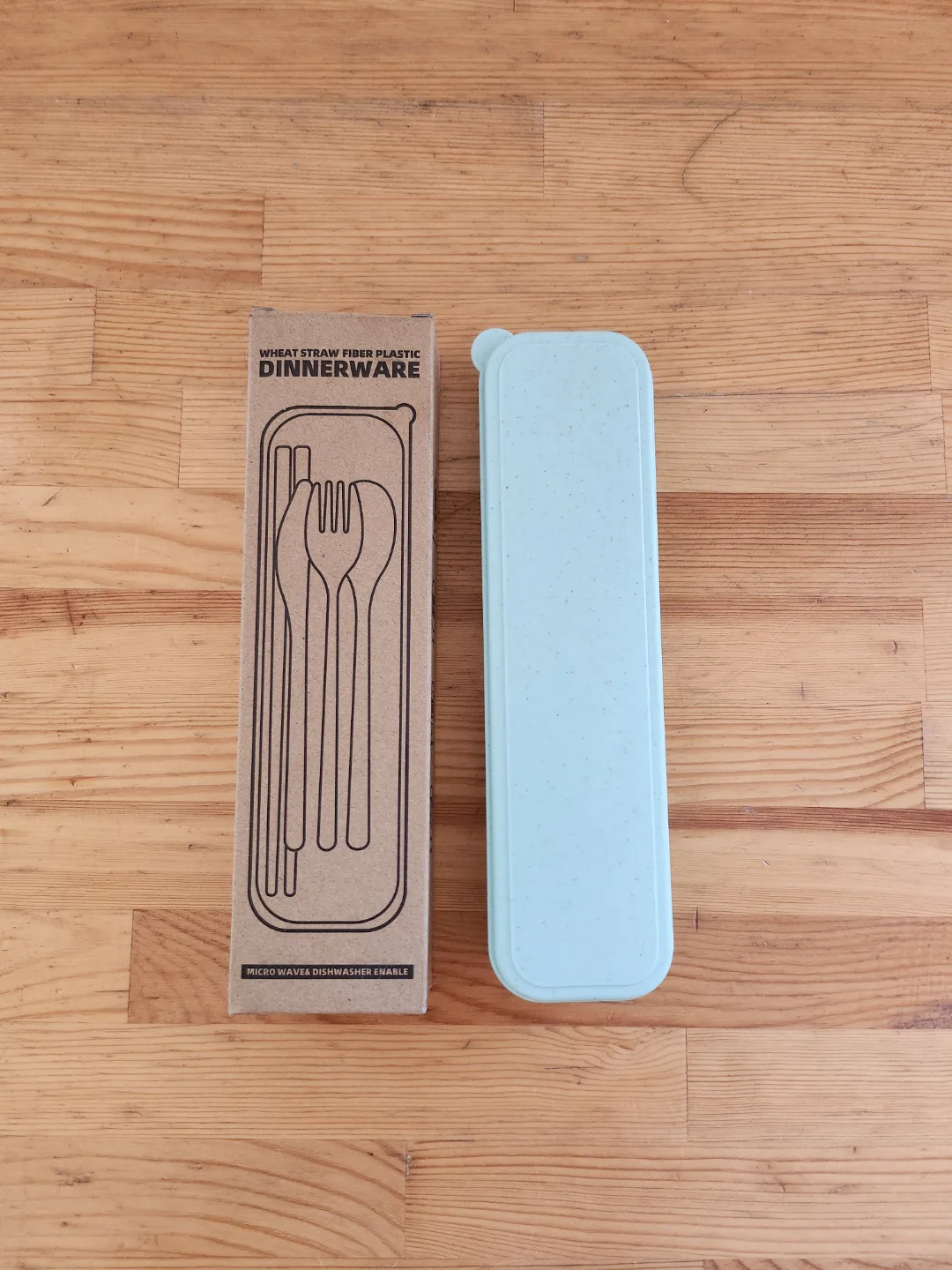 Wheat Straw Fiber Portable Cutlery Set thumbnail