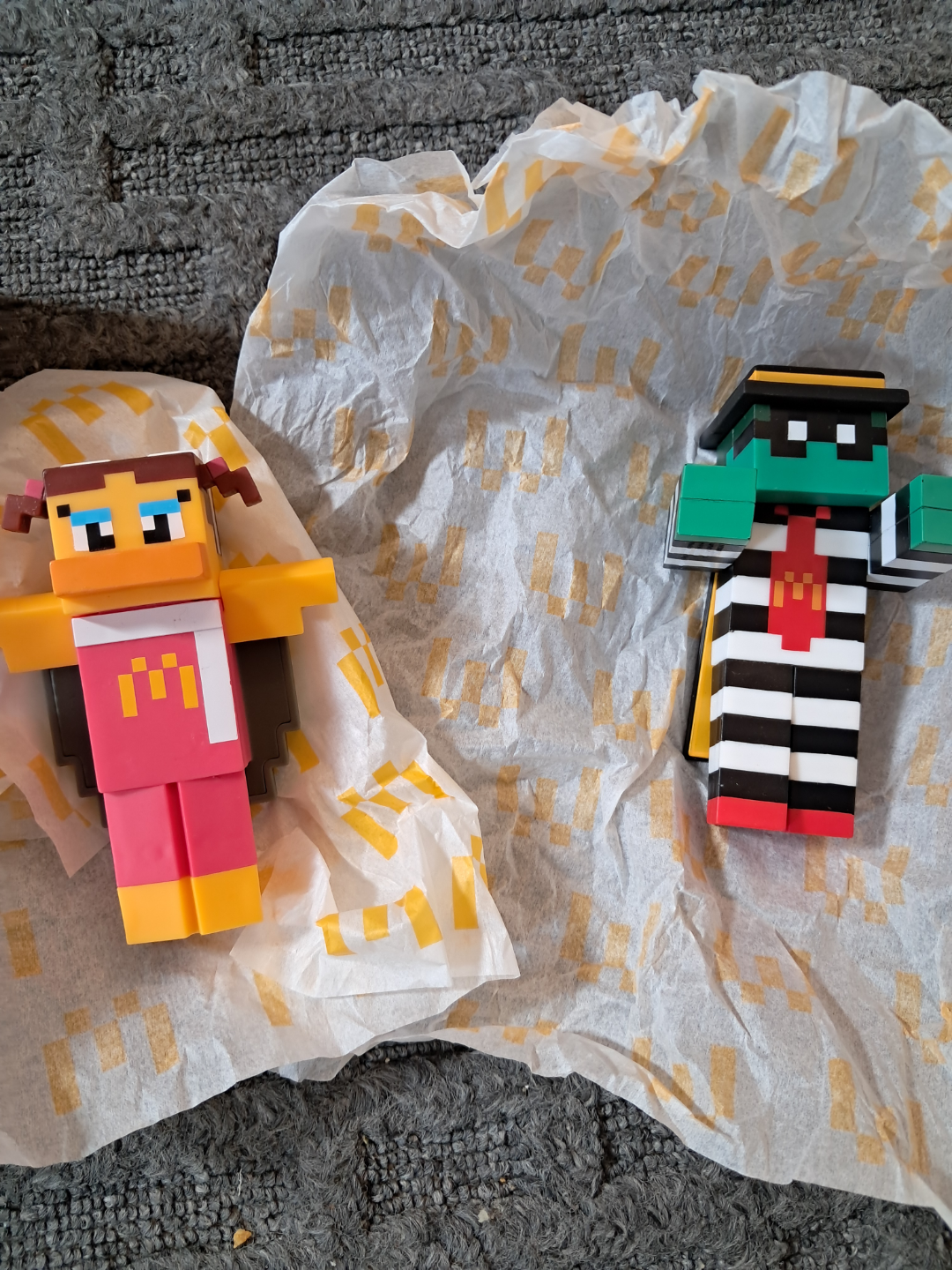 McDonald's Minecraft Pixel Toys $15 each grimace $20