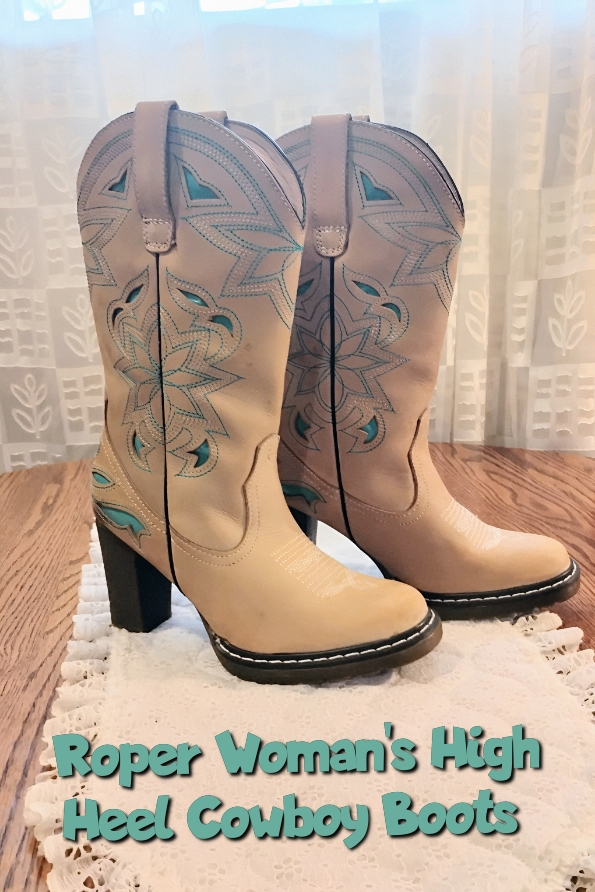 ~ROPER~ High Heel Stitched Leather Cowgirl Boots