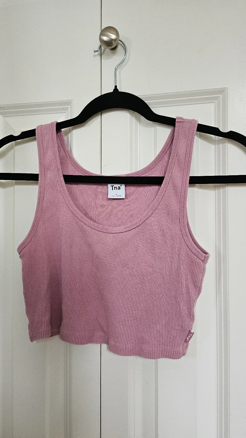 TNA, GARAGE, ARDENE, ZARA, HM. Lot of 5 Ribbed Crop Tops thumbnail