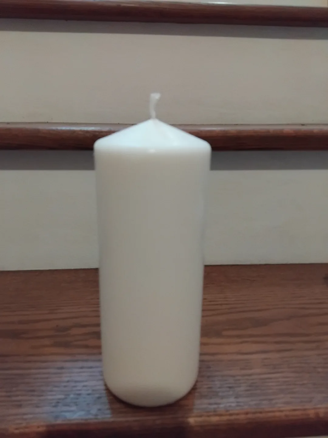 Two White Pillar Candles image indicator(2)