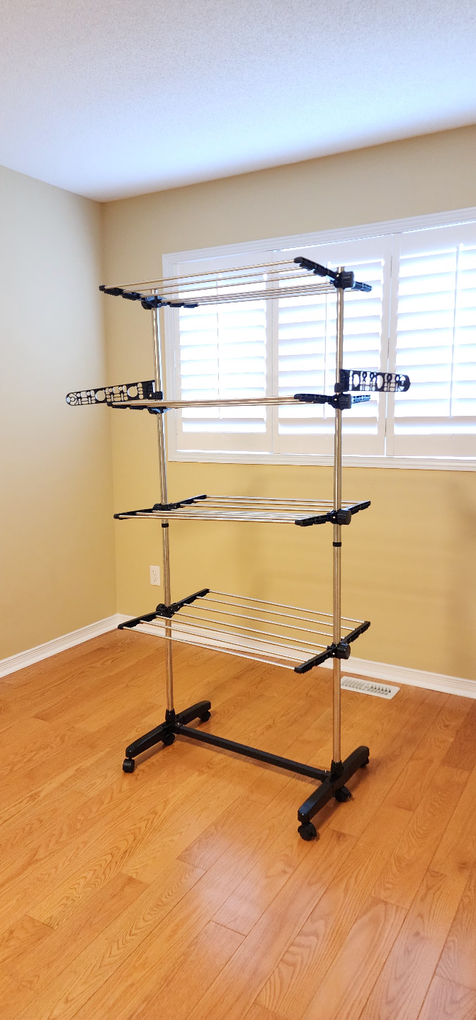 Large Multi-Tier Drying Rack with Wheels - photo 3