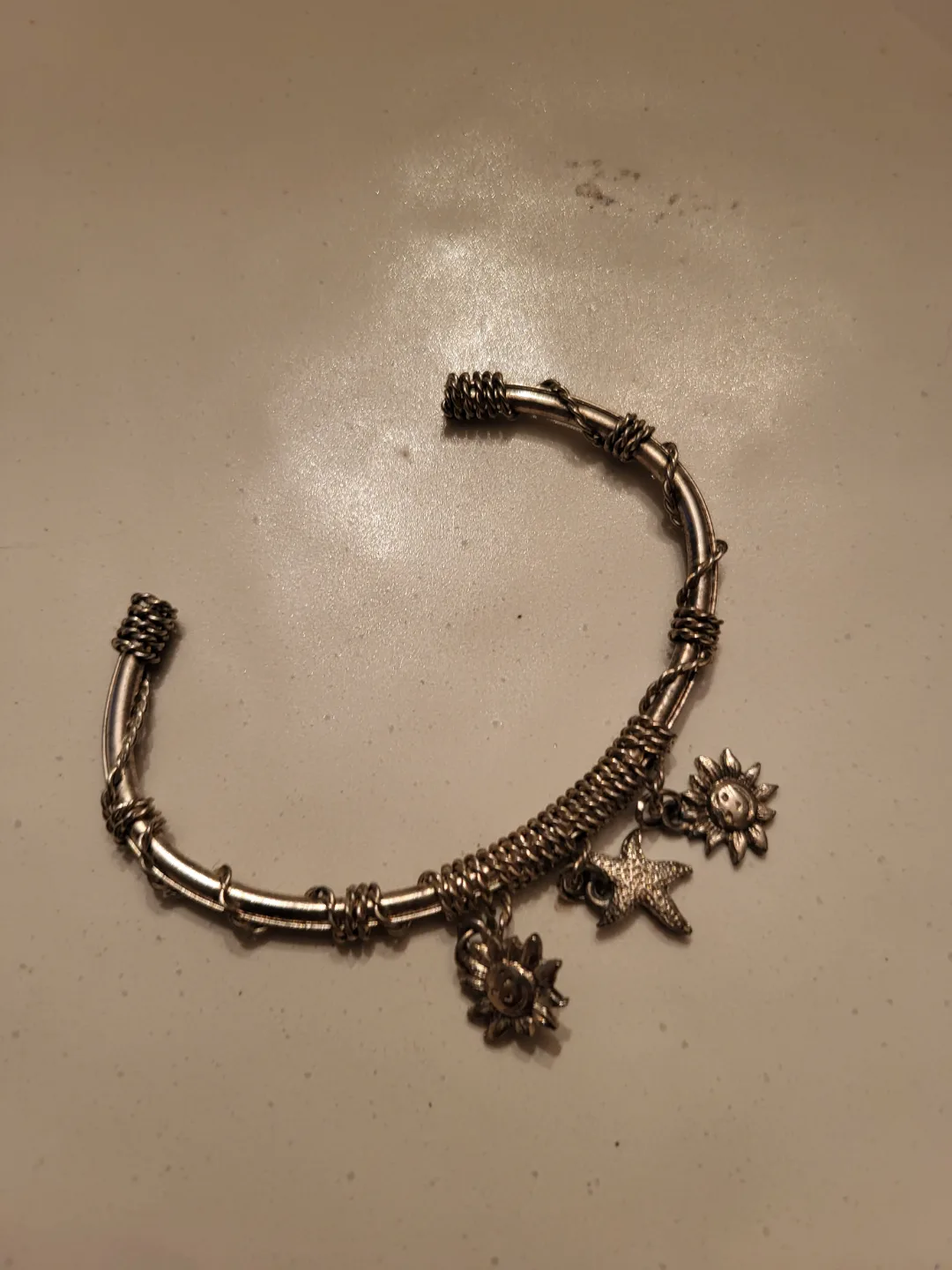 Unique Sun and Starfish Charm Bracelet thumbnail