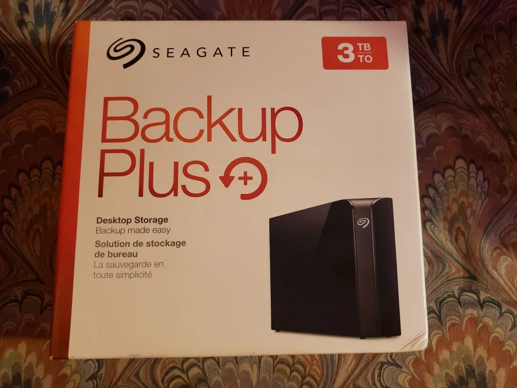 3 TB external hard drive HDD Seagate brand new backup plus thumbnail