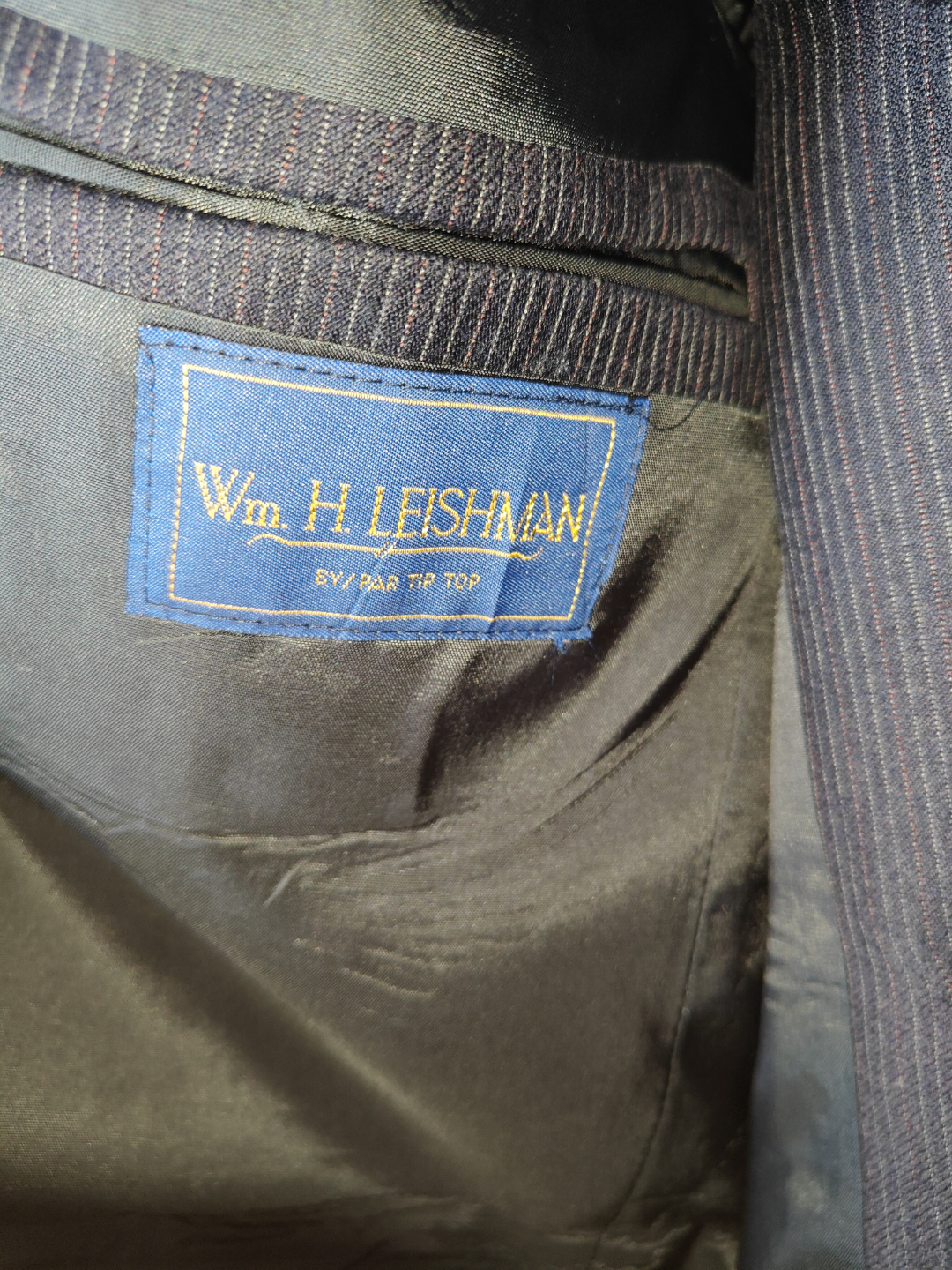 Wm H Leishman Men Formal 3 Piece Wool Suit - 42 Jacket 34 Pants - photo 5