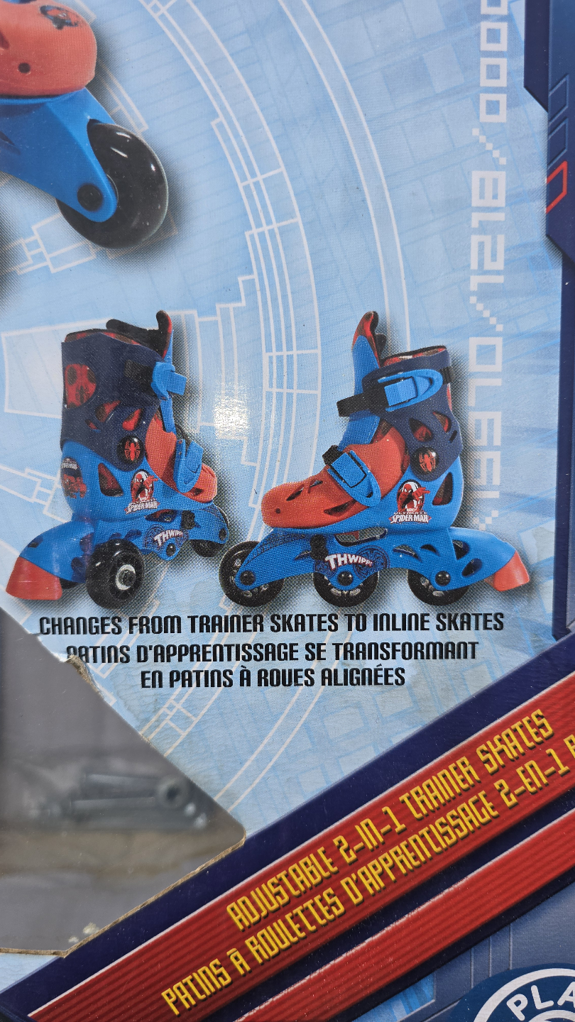 Marvel Spider-Man Adjustable Inline Skates with Protective Gear - photo 2