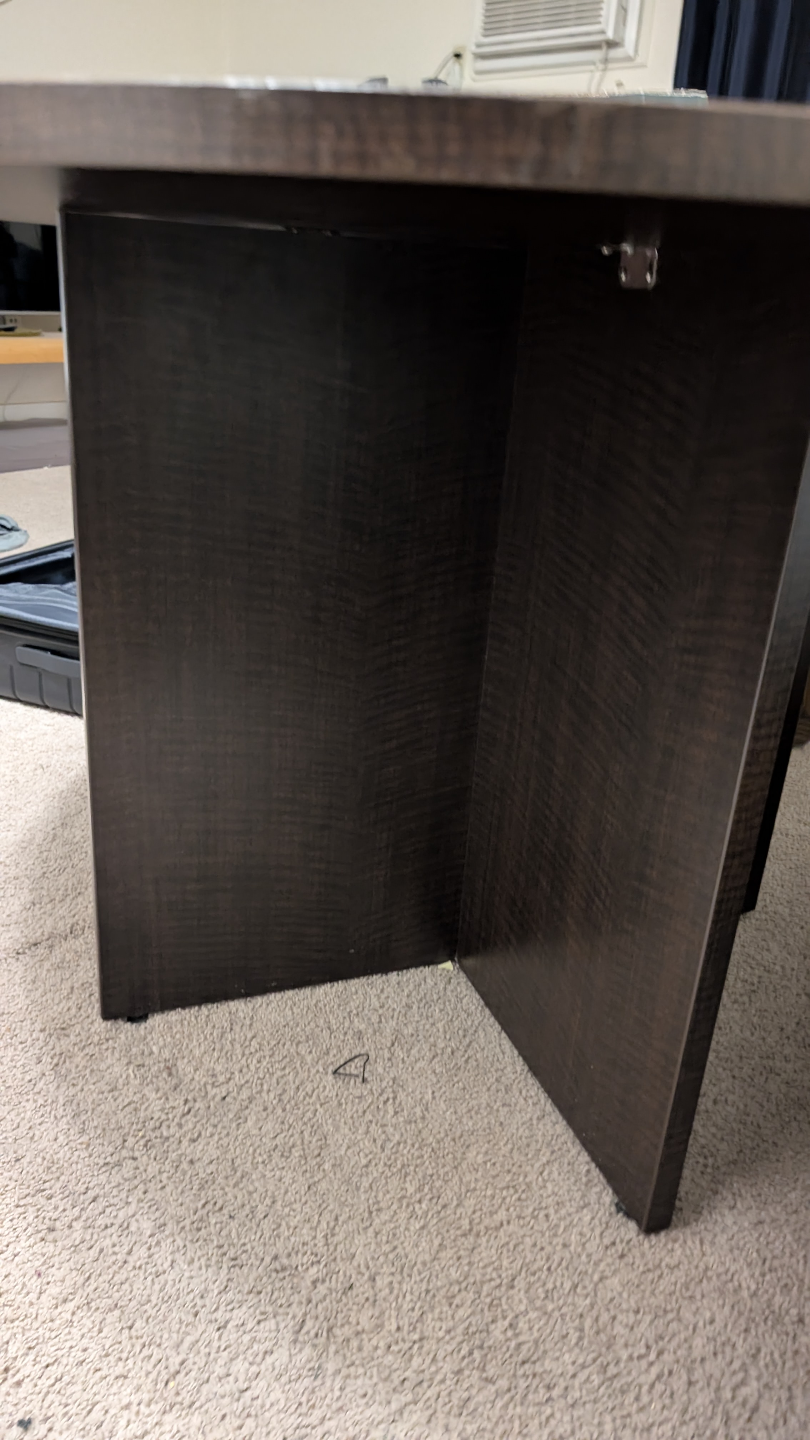 Round Dark Brown Wooden Table - photo 4