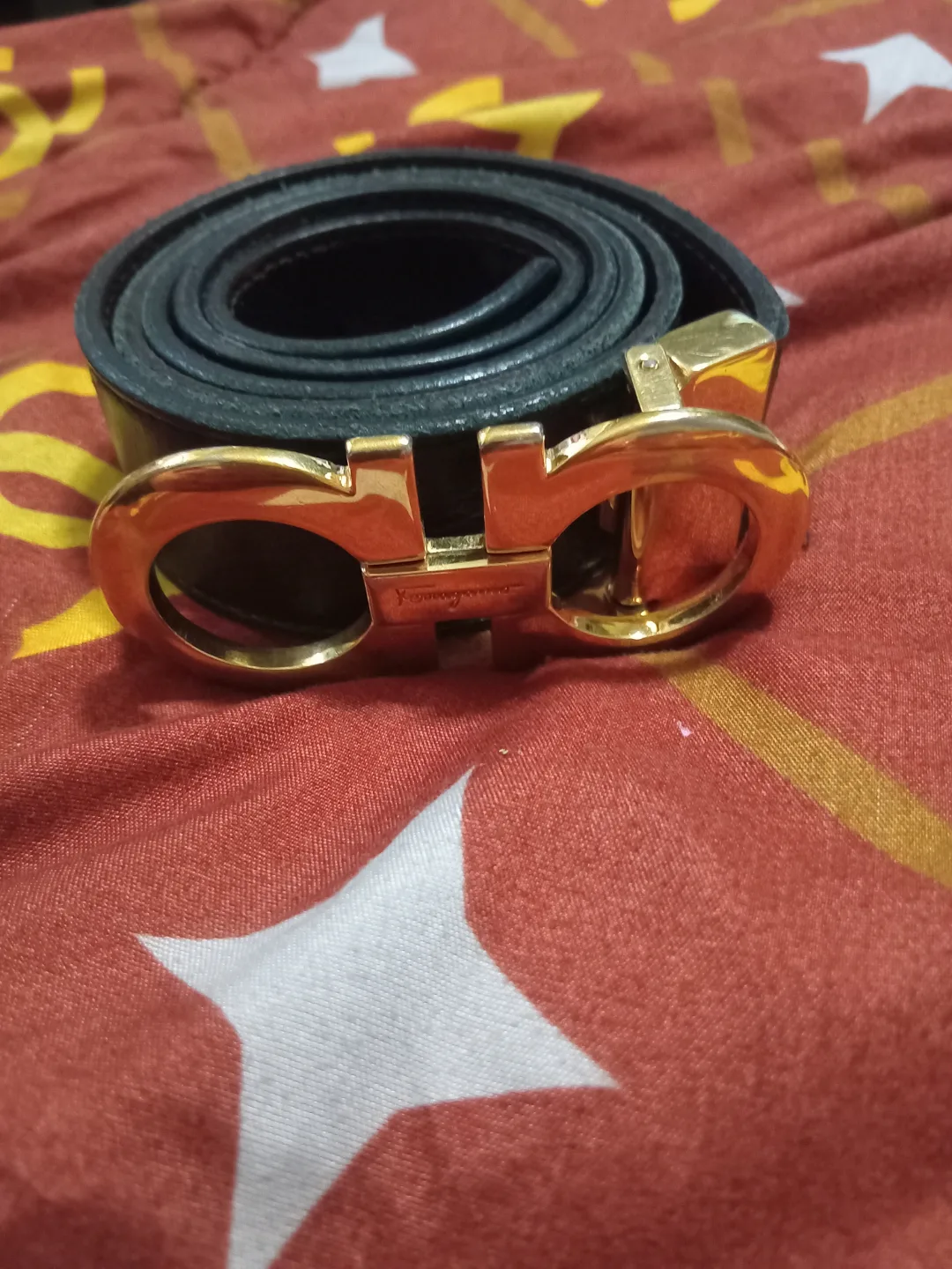 Salvatore Ferragamo Black Leather Belt image indicator(3)