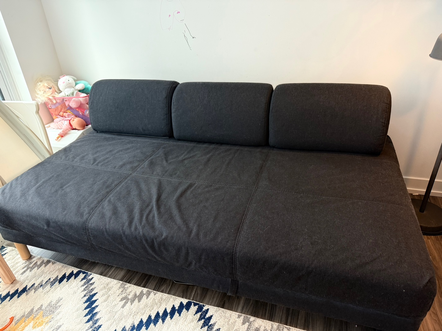 IKEA Sofa Bed - Black