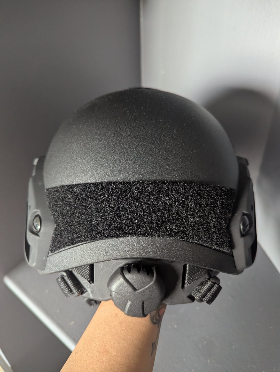Black Tactical Helmet with Padding - photo 3