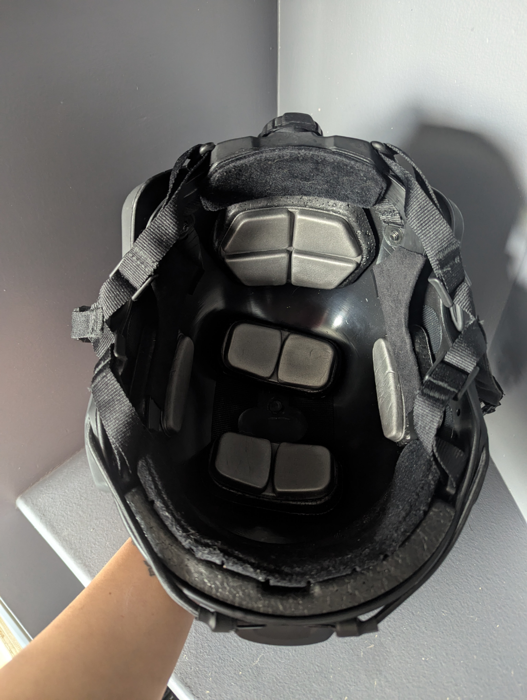 Black Tactical Helmet with Padding - photo 5