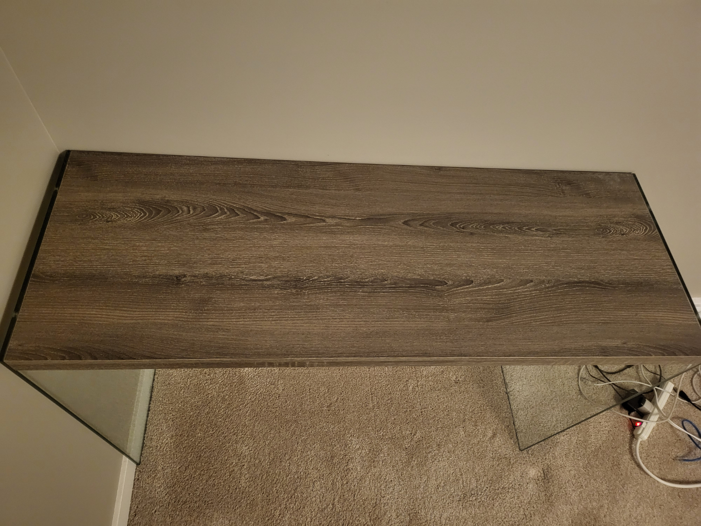 Modern Glass and Wood Console Table - photo 3
