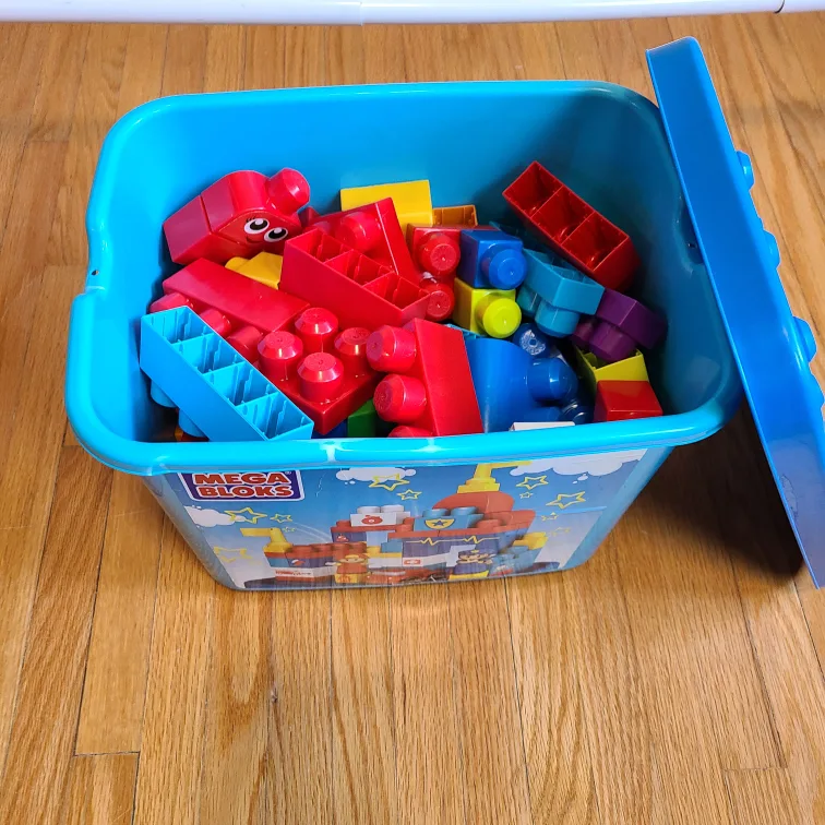 Mega Bloks Big Building Blocks Set with Storage Container image indicator(2)
