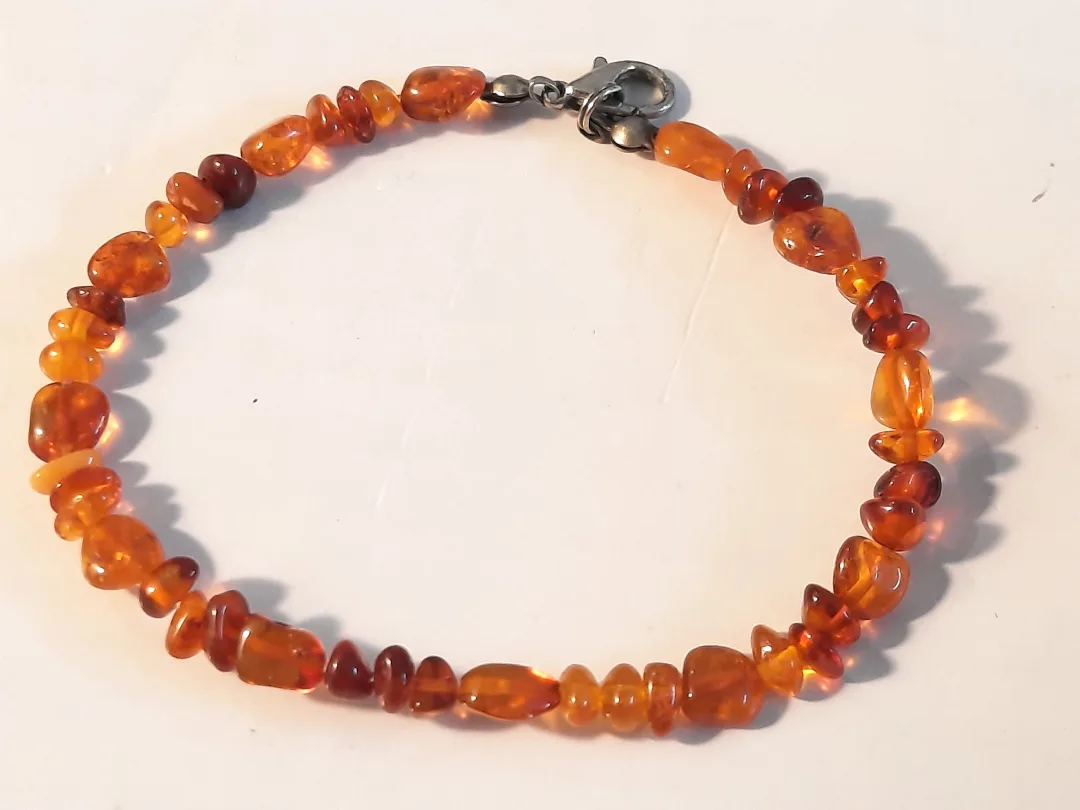 Amber Chip Bead Bracelet thumbnail