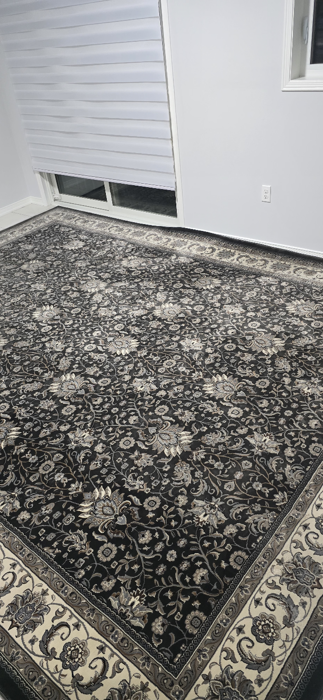 Large Tabriz Rug - Dark gray Floral Pattern - photo 4