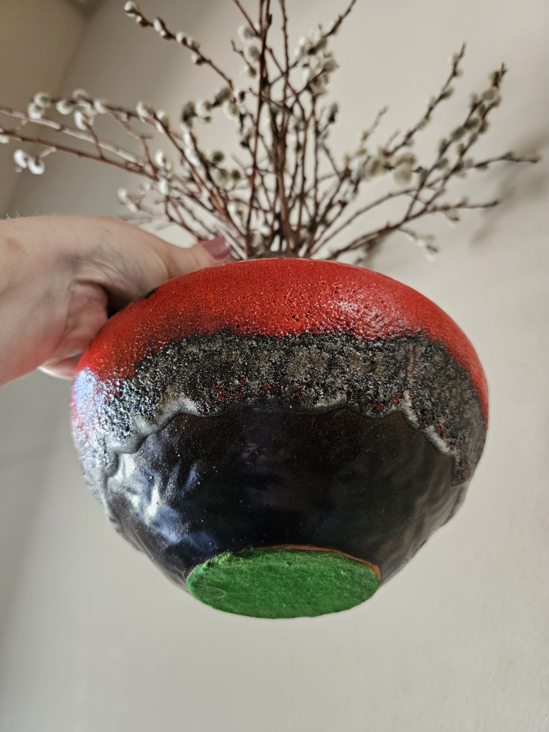 Vintage West German Pottery Vase - photo 3