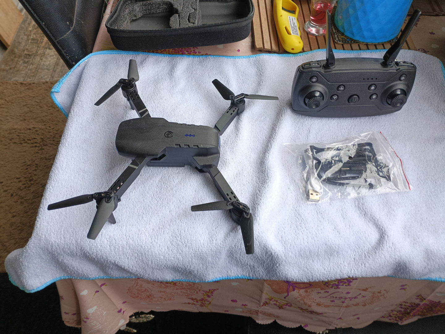 Foldable Drone with Remote Control and Accessories - photo 2