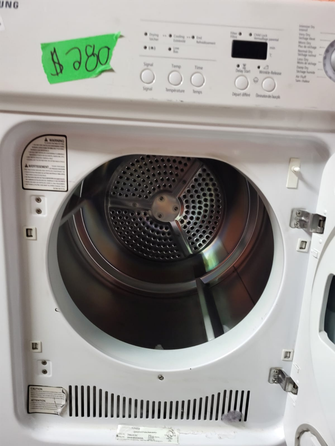 Samsung DV665 Electric Dryer - photo 2