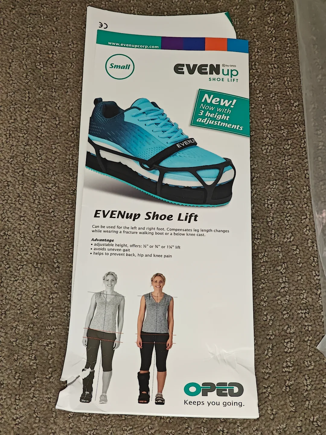 EvenUp Shoe Lift / Balancer / Leveler - Size Small image indicator(2)