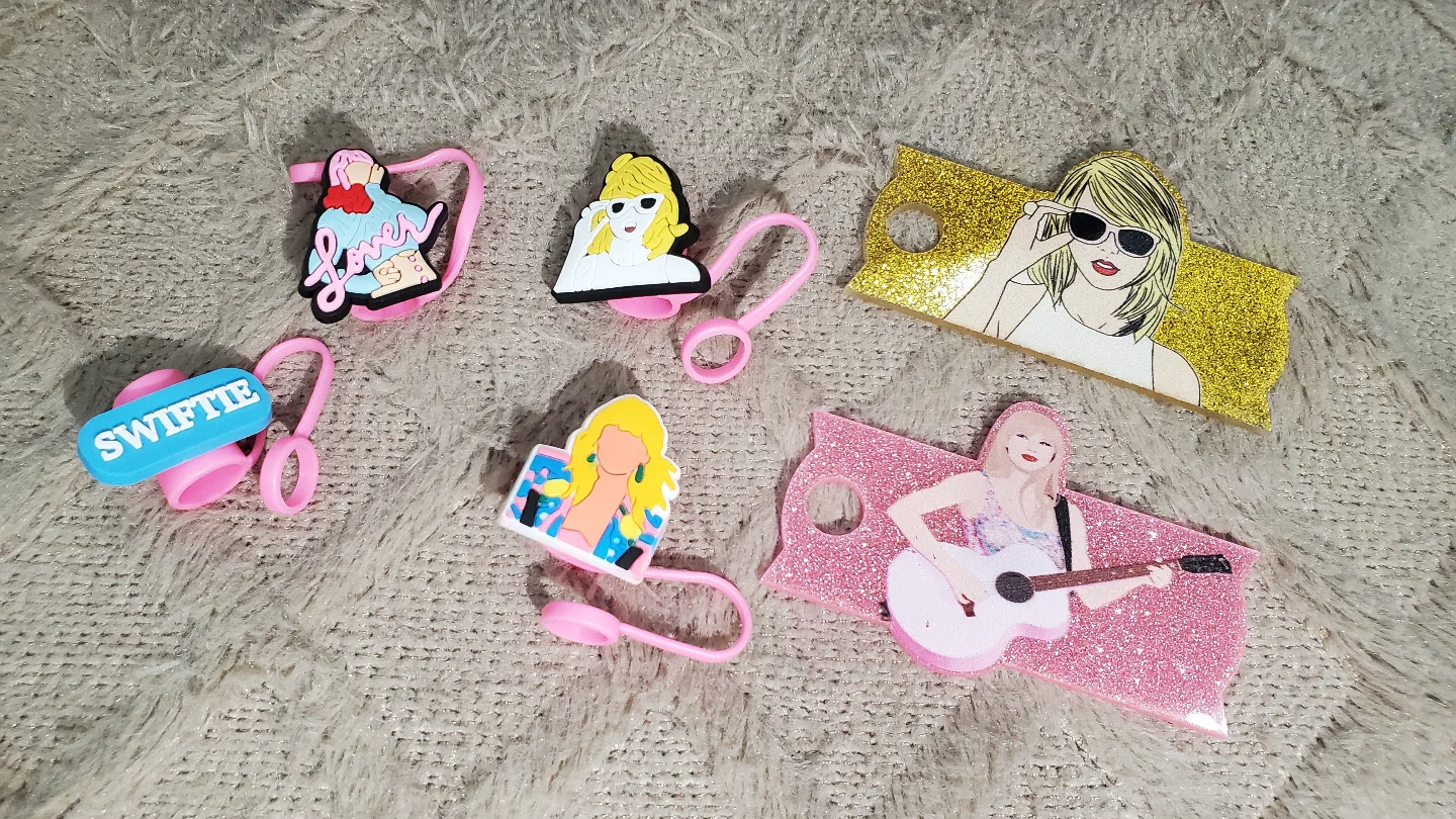 Set of Taylor Swift-Themed Straw Cap image indicator(2)