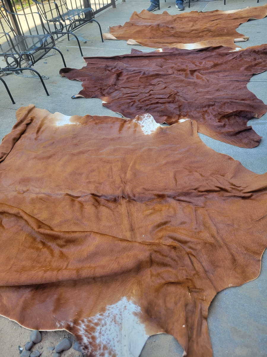 Genuine Cowhide Rug - Brown and White - photo 2