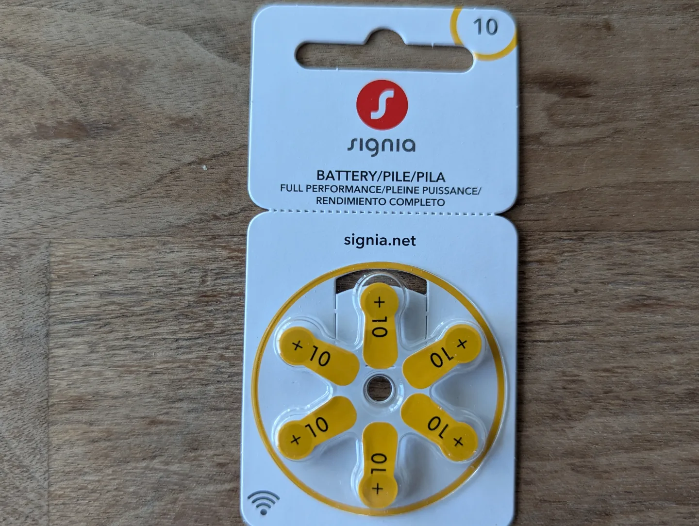 4 Packs of Signia Hearing Aid Batteries Size 10 image indicator(2)