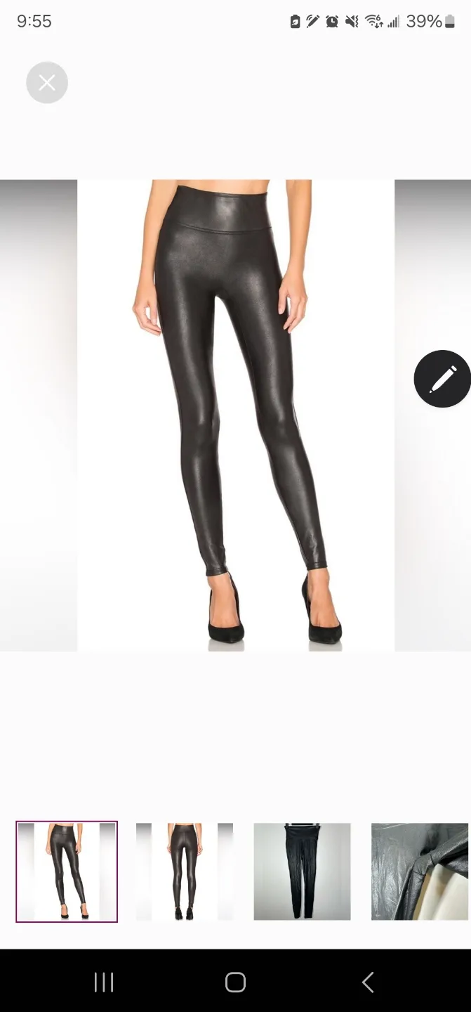 (L)Spanx Faux Leather Leggings thumbnail