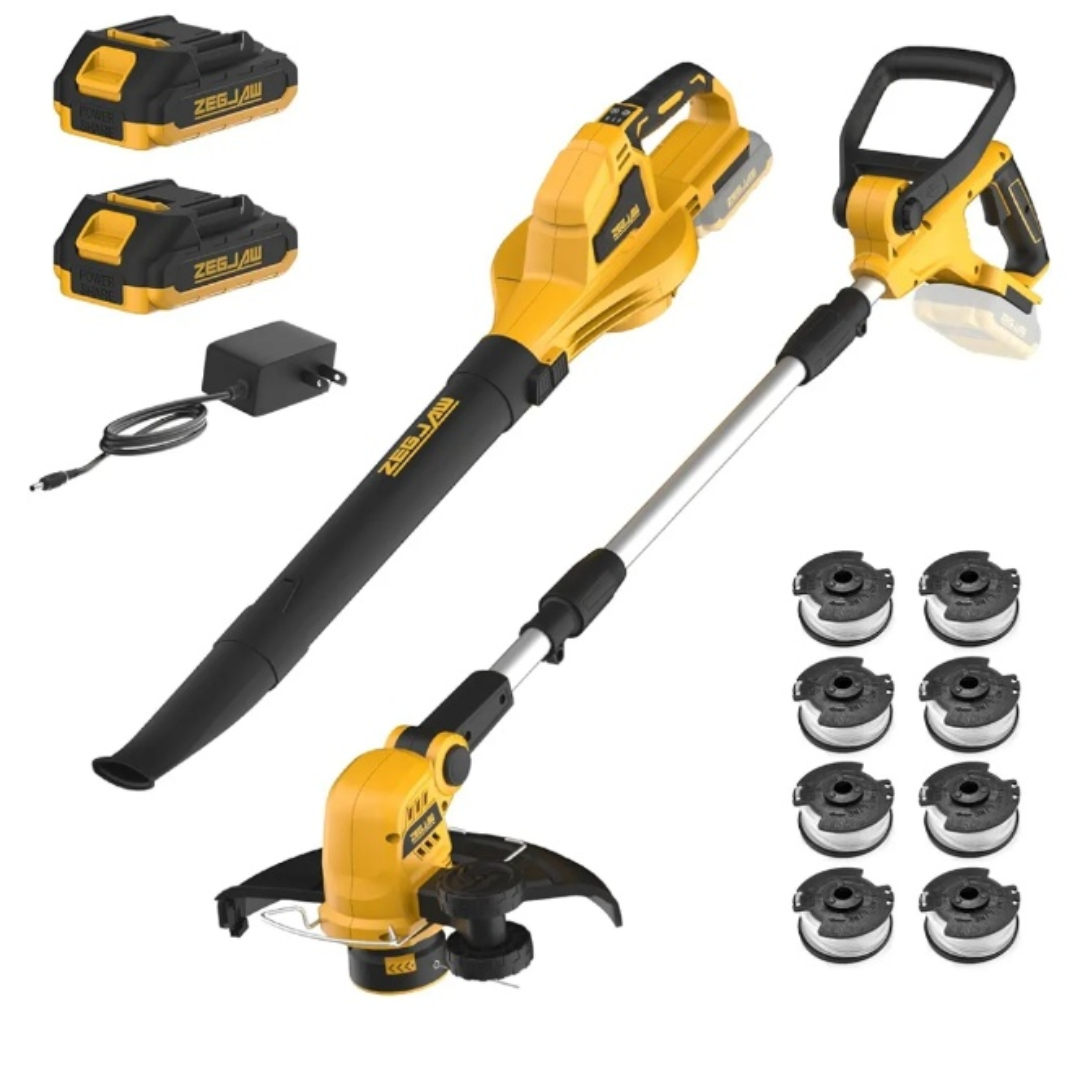 ZEG-JAW 2-in-1 Cordless String Trimmer and Leaf Blower