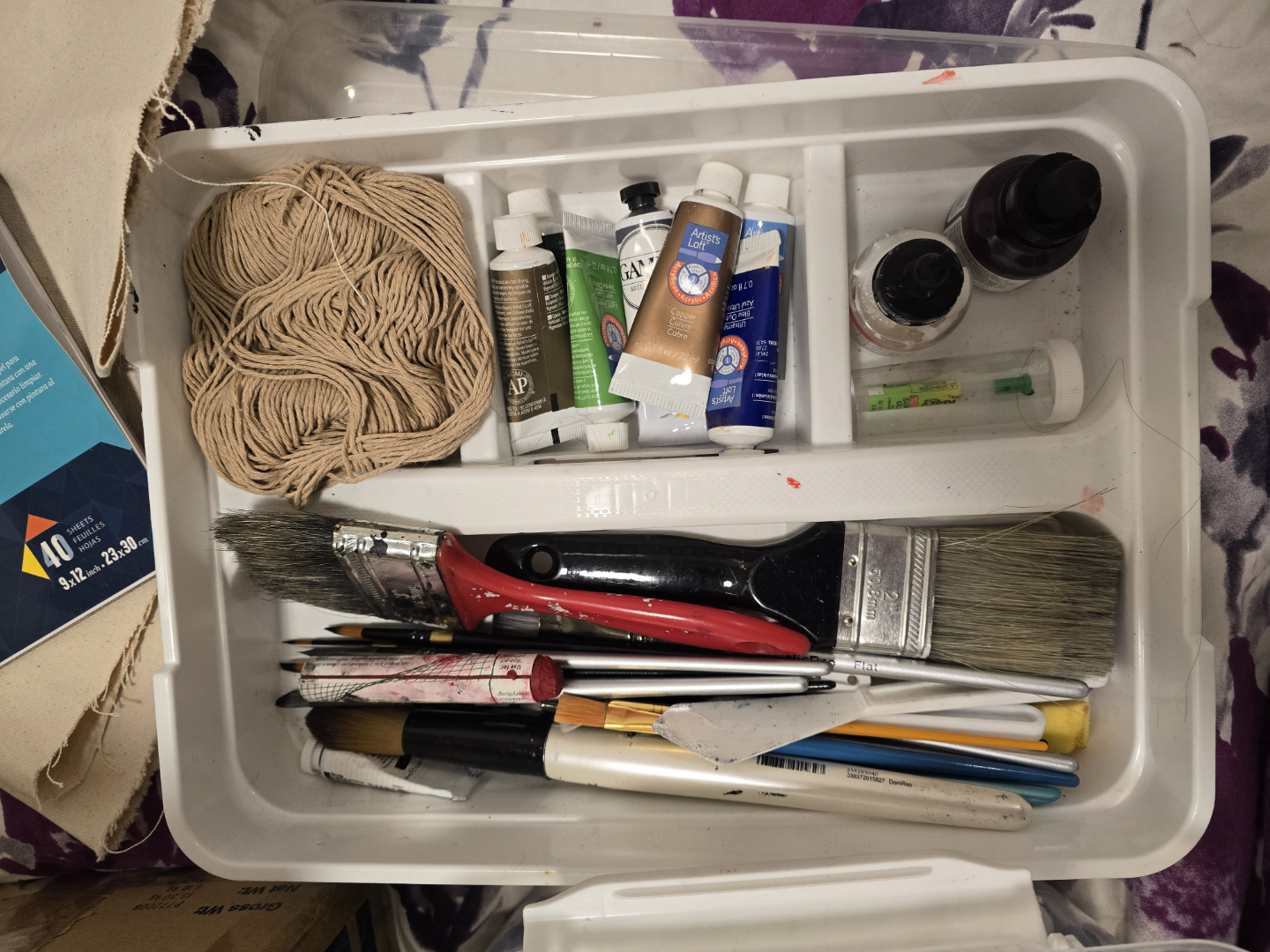 Acrylics Supply Bundle: Paints, Brushes, & Acrylic Mediums! - photo 2