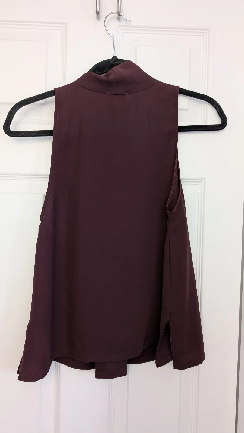 Wilfred Burgundy Sleeveless Top Size 2 image indicator(3)