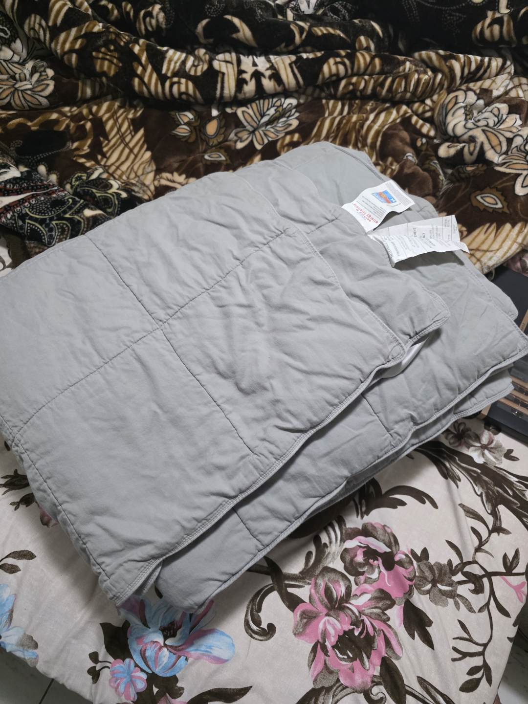 SmartSilk king Size Grey Quilted Blanket