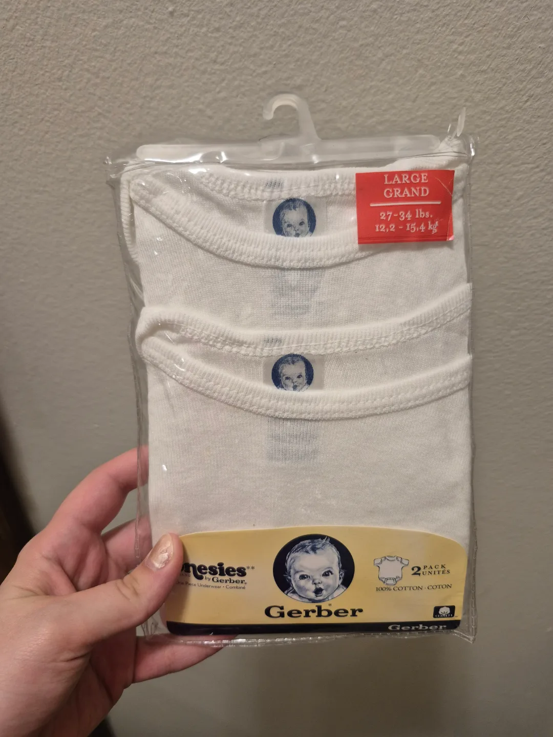 Gerber Onesies - 2-pack Size Large