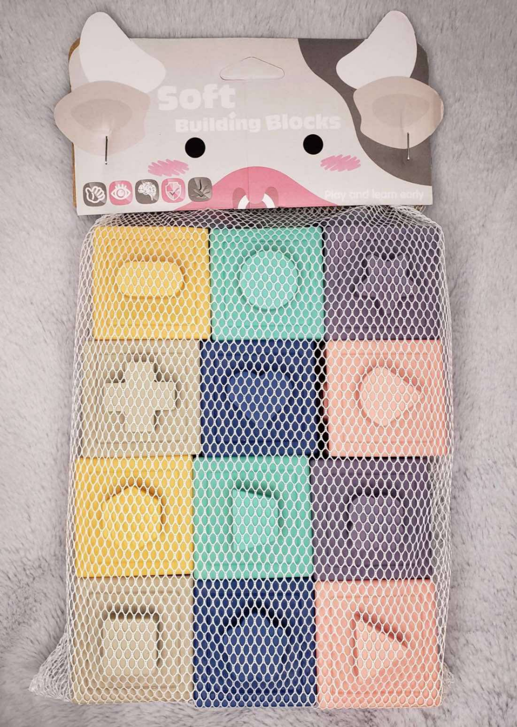 Soft Silicone Sensory Building Blocks for Baby