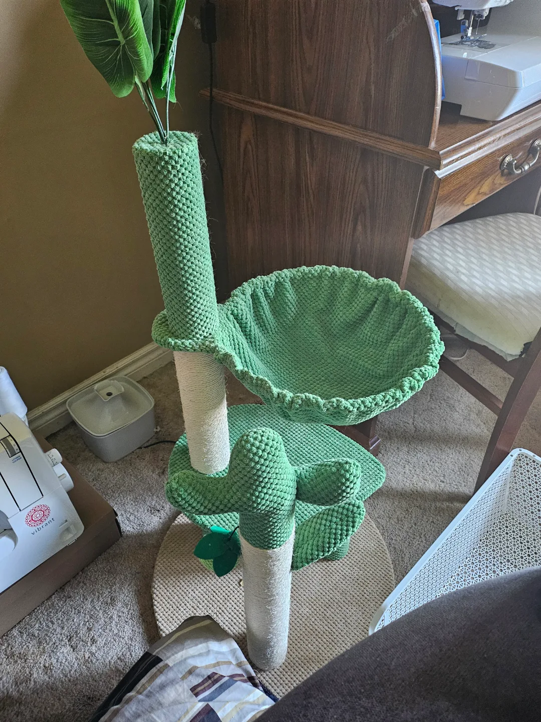 Cat Tree Condo, Green, Multiple Levels thumbnail
