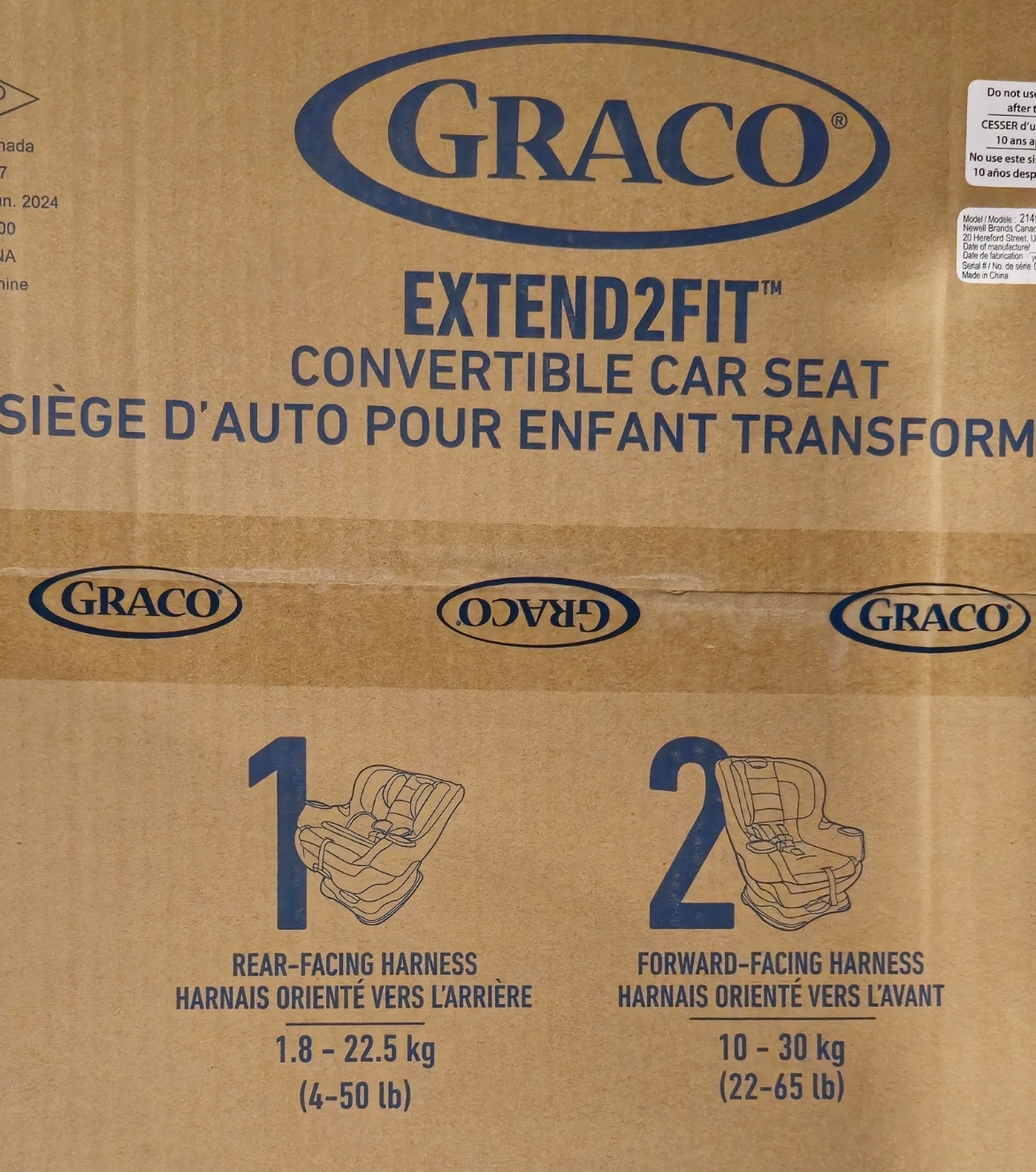 Graco Extend2Fit Convertible Car Seat