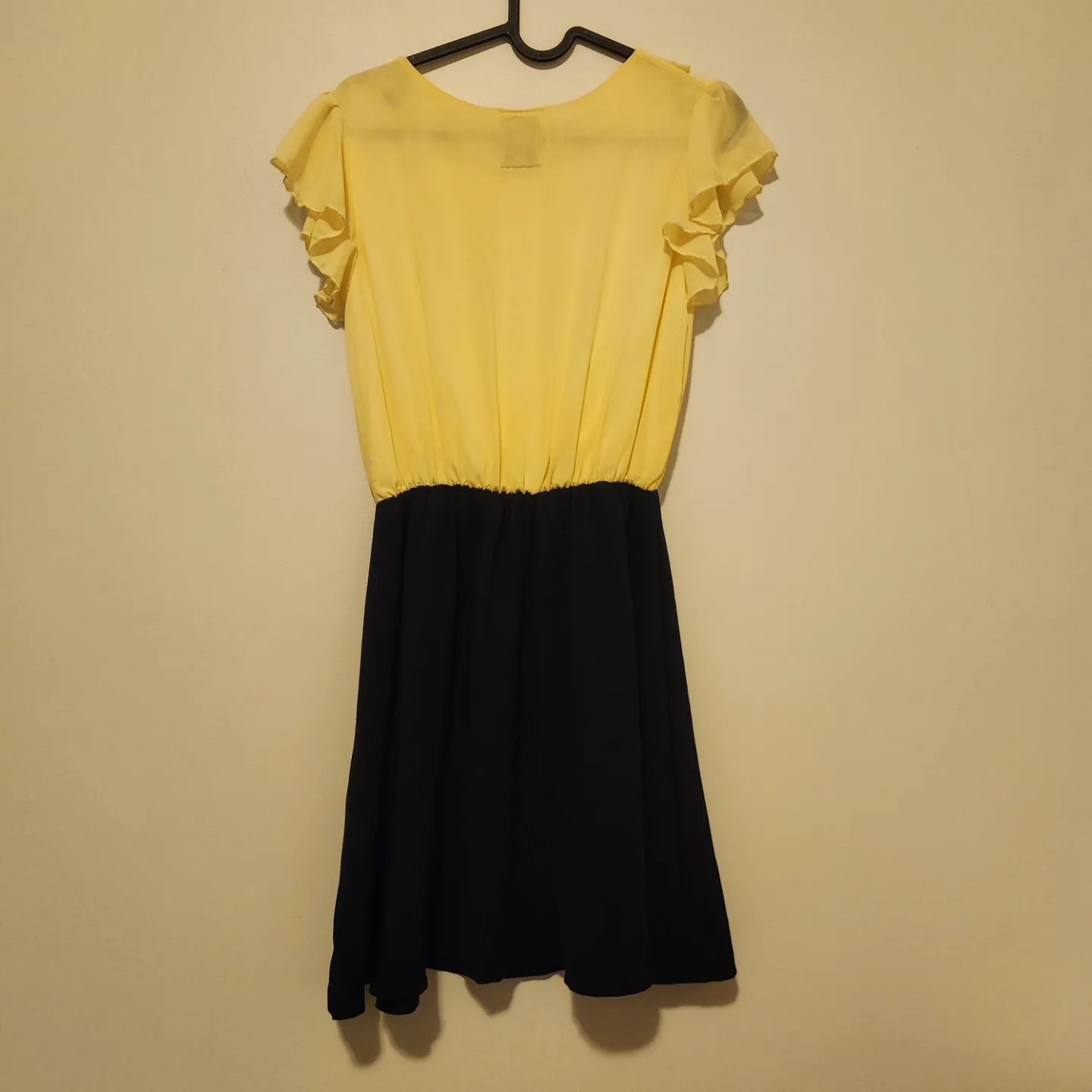 Brand New Yellow and Navy Blue  Two-Tone Dress 🏒 image indicator(2)