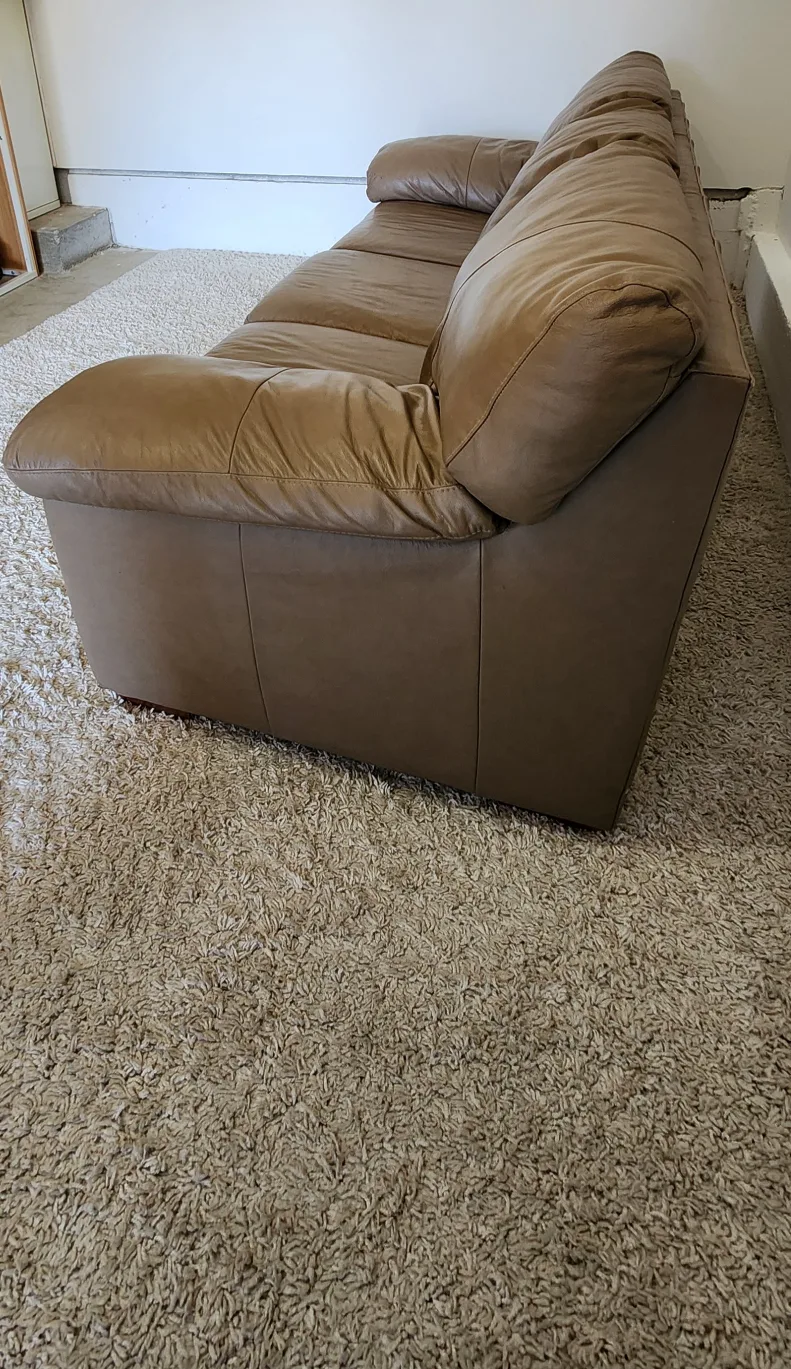 Brown Leather 3 Seater Sofa image indicator(5)