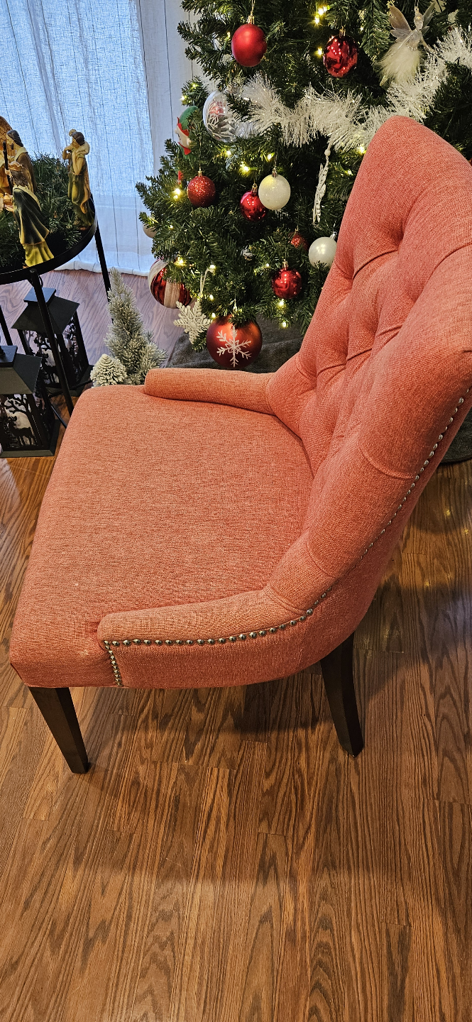 Arm chair in peach pink special color - photo 2