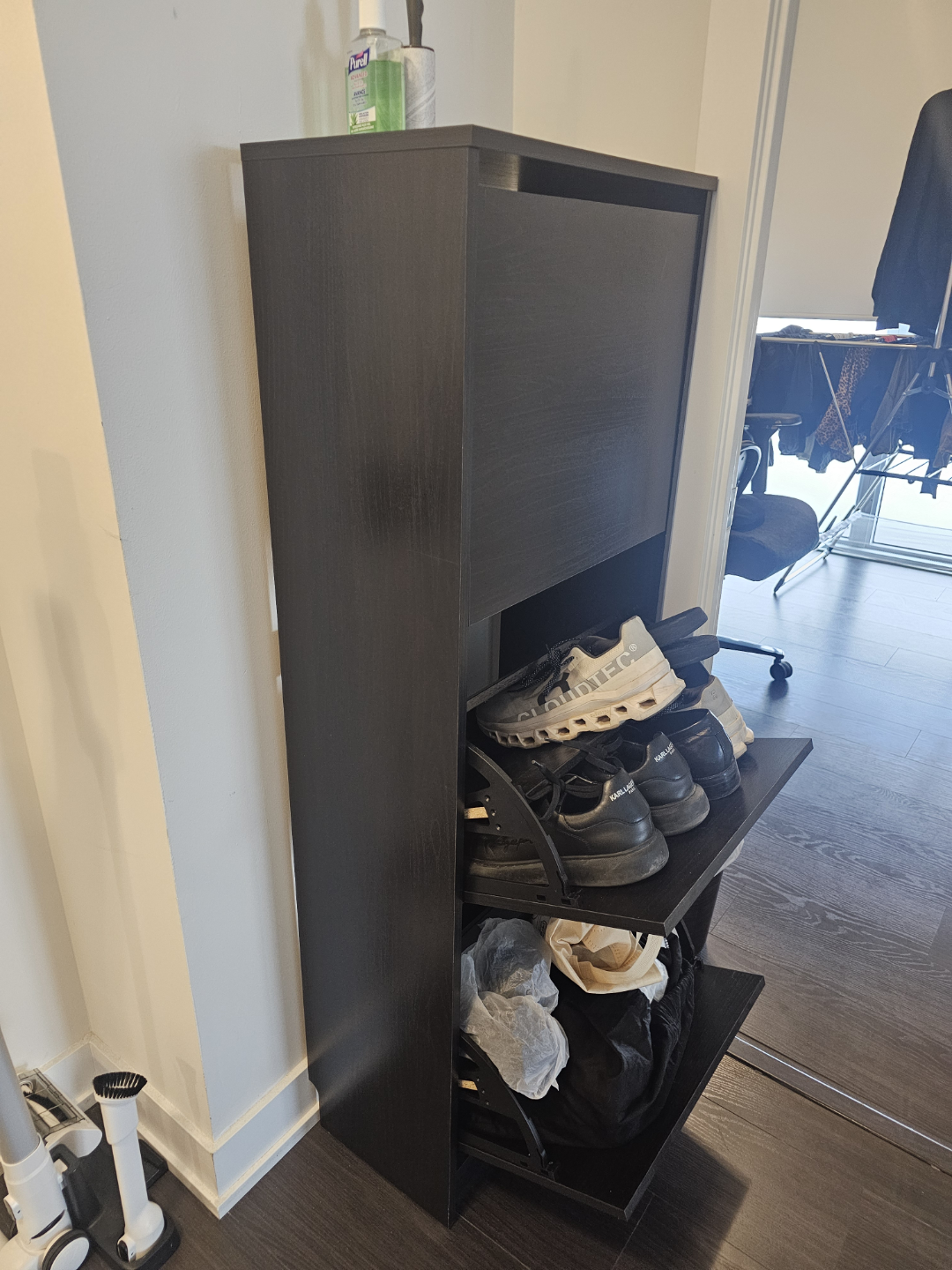IKEA Bissa Shoe Cabinet - Black-Brown - photo 3