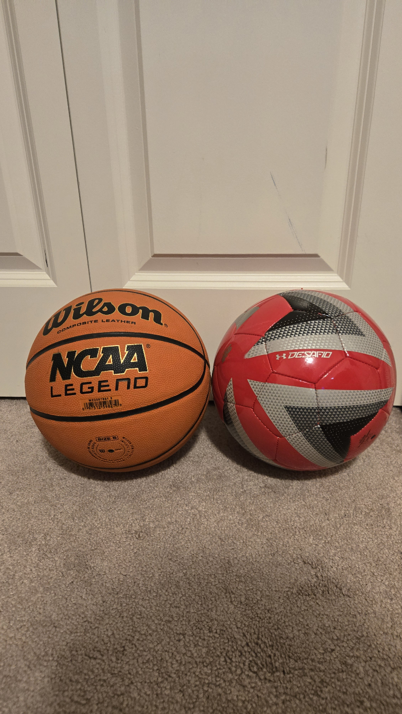 Basketball and Soccer ball