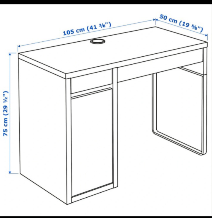 White Desk with Drawers - photo 3