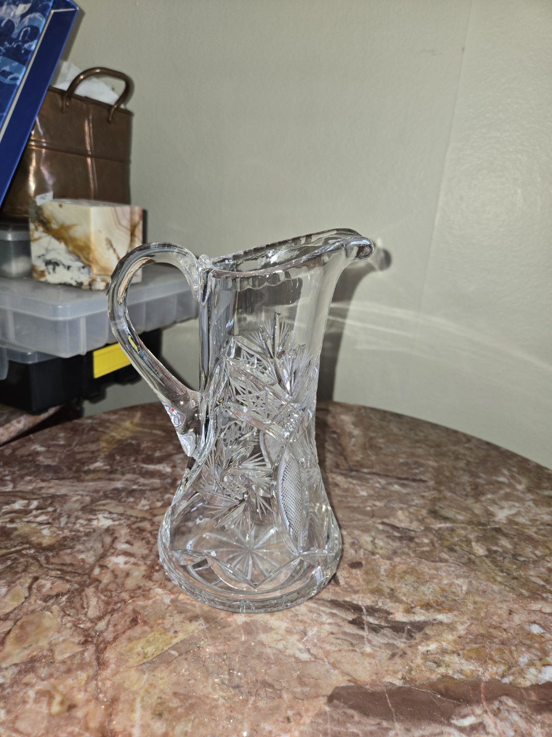 Vintage Crystal Pitcher