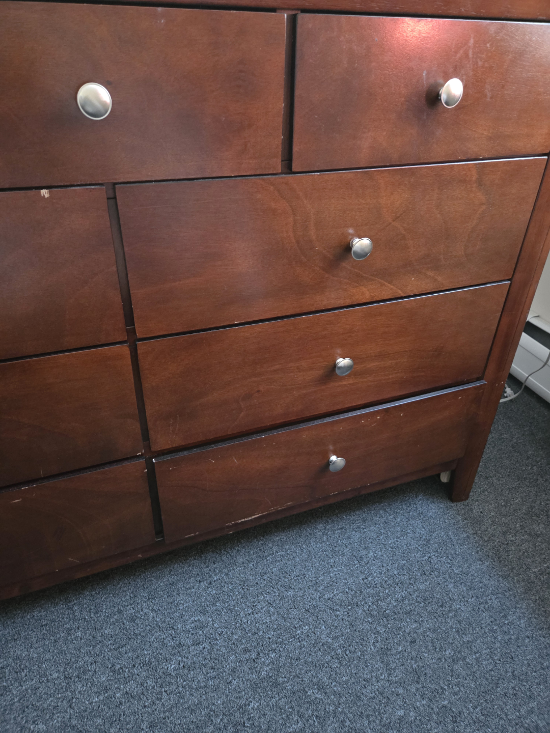 Dark Wood 9-Drawer Dresser - photo 2