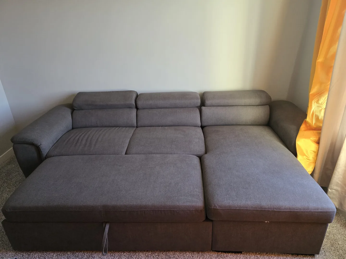 Dark Grey Sectional Sofa with Storage thumbnail