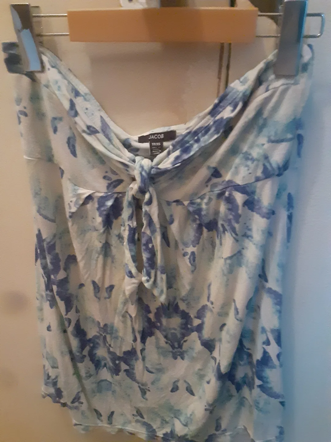 Jacob Tube Top XS Blue Floral #freecycle thumbnail