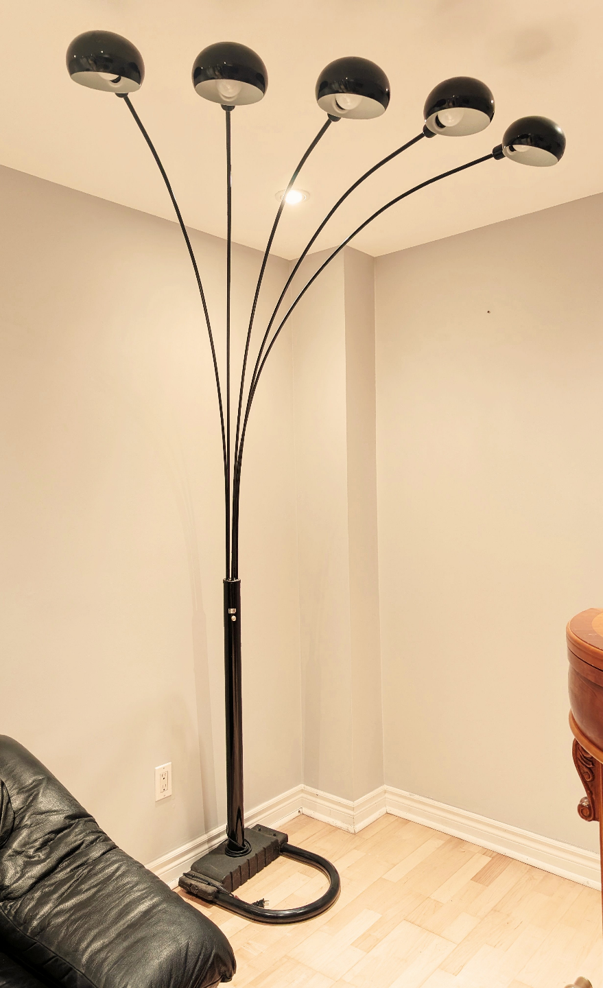 Mid-Century Modern 5-Light Arc Floor Lamp